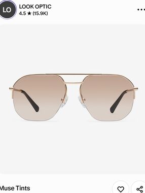 EleVen by Venus Williams Gold Frame Brown Gradient Lens Sunglasses
